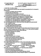 Đề kiểm tra học kì I môn Địa lí lớp 11 - Năm học 2016-2017 - Sở GD & ĐT Vĩnh Phúc